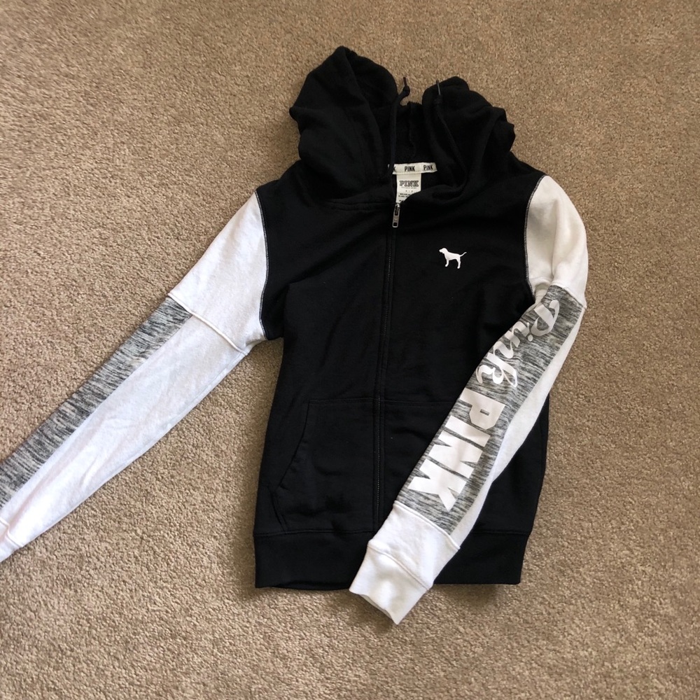 PINK hooded zip up